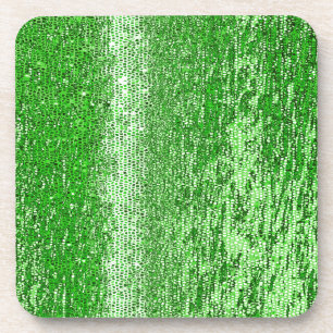 Grünes Mosaikmuster Getränkeuntersetzer