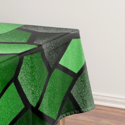 Grünes Mosaiktablett Tischdecke (Beispiel)