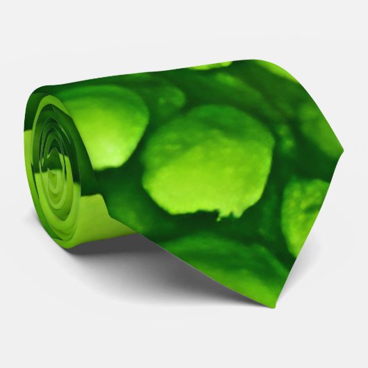 Grünes Mossy Muster Krawatte (Gerollt)