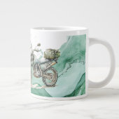 Grünes Motorrad-Abenteuer Jumbo-Tasse (Rechts)