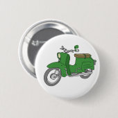 Grünes Motorscooter "Schwalbe " Button (Vorne & Hinten)