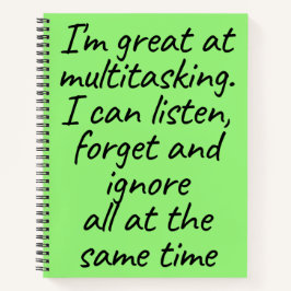 Grünes Multitasking Notizblock