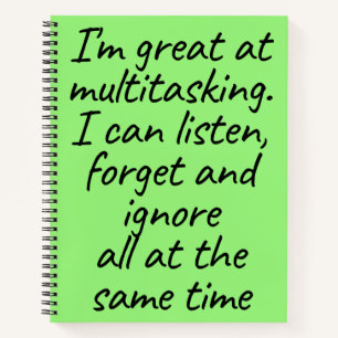 Grünes Multitasking  Notizblock