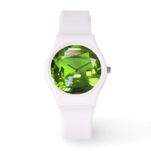 Grünes Muster Armbanduhr