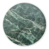 Grünes Muster aus Marmor Keramikknauf (Vorderseite)