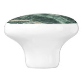 Grünes Muster aus Marmor Keramikknauf (Seitenansicht)