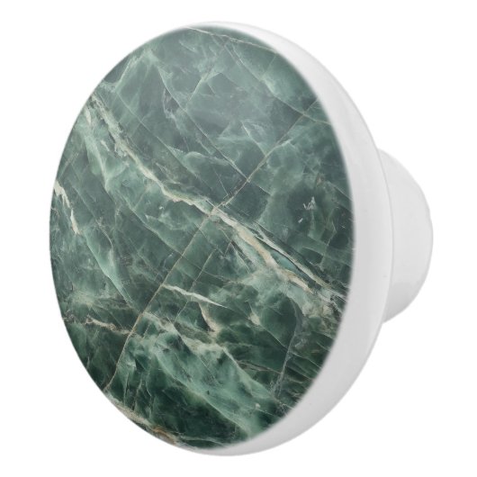 Grünes Muster aus Marmor Keramikknauf (Rechts)