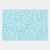 grünes Muster, das Papierblätter umhüllt Geschenkpapier Set (Vorderseite 3)