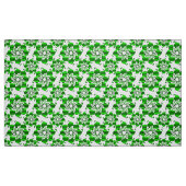 grünes Muster der Blumenkreise mit Blätter Stoff (Fat Quarter (45,7 x 55,9 cm))