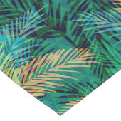 Grünes Muster des tropischen geometrischen Palms-B Großer Tischläufer (Ecke)