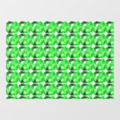 Grünes Muster Fensteraufkleber (Blatt)