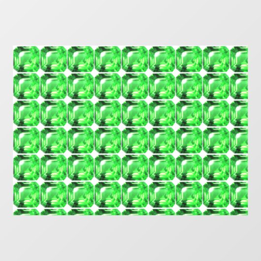 Grünes Muster Fensteraufkleber (Blatt)