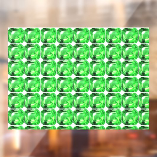 Grünes Muster Fensteraufkleber (Blatt 2)