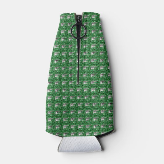 Grünes Muster Flaschenkühler (Rückseite)