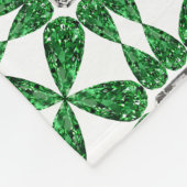 Grünes Muster Fleecedecke (Ecke)