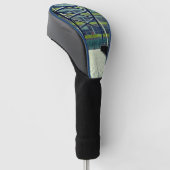Grünes Muster Golf Headcover (angewinkelt)