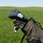 Grünes Muster Golf Headcover (In SItu)