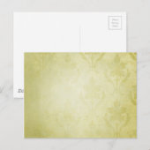 Grünes Muster Hintergrund Postkarte (Vorne/Hinten)