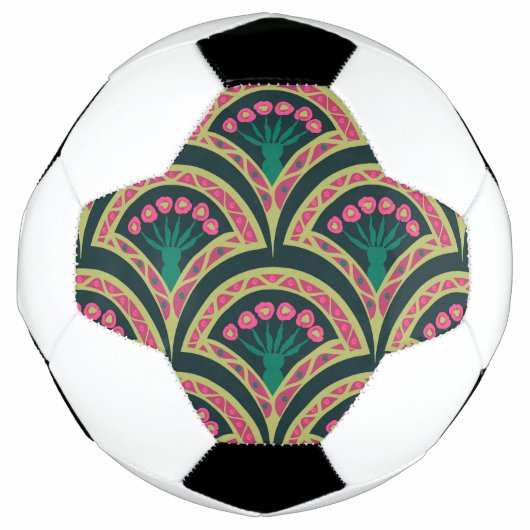 Grünes Muster in der Muschel Fußball (Vorderseite)