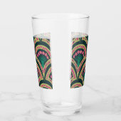 Grünes Muster in der Muschel Glas (Rechts)