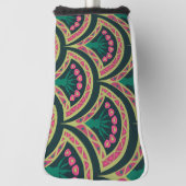 Grünes Muster in der Muschel Golf Headcover (Rotieren 90)