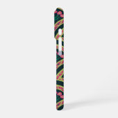 Grünes Muster in der Muschel iPhone Hülle (Linke Seite)