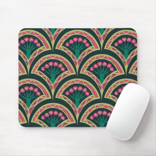 Grünes Muster in der Muschel Mousepad (Mit Mouse)