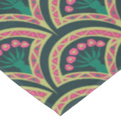 Grünes Muster in der Muschel Tischdecke (Schrägansicht)