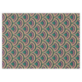 Grünes Muster in der Muschel Tischdecke (Vorderseite (Horizontal))