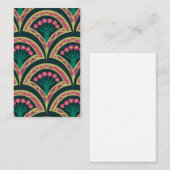 Grünes Muster in der Muschel Visitenkarte (Vorne/Hinten)