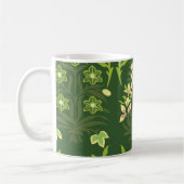 grünes Muster Kaffeetasse (Links)