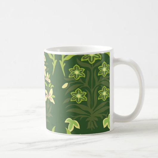 grünes Muster Kaffeetasse (Rechts)