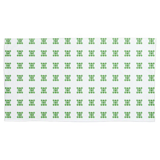 Grünes Muster Kissenbezug (Vorderseite-Links)