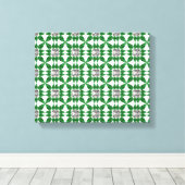 Grünes Muster Leinwanddruck (Insitu (Holzboden))