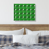Grünes Muster Leinwanddruck (Insitu (Schlafzimmer))