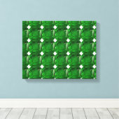 Grünes Muster Leinwanddruck (Insitu (Holzboden))