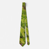 Grünes Muster Neck Tie Krawatte (Vorderseite)