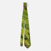 Grünes Muster Neck Tie Krawatte (Rückseite)