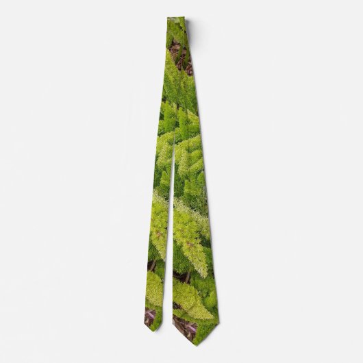 Grünes Muster Neck Tie Krawatte (Rückseite)