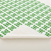 Grünes Muster Sherpadecke (3/4)