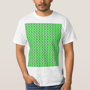 Grünes Muster T-Shirt
