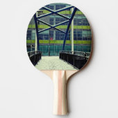 Grünes Muster Tischtennis Schläger (Rückseite)