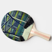 Grünes Muster Tischtennis Schläger (Seitenansicht)