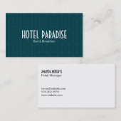 Grünes Muster Visitenkarte (Vorne/Hinten)