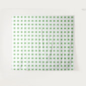 Grünes Muster Wandteppich (Vorderseite (Horizontal))