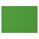 Grünes Musterdesign mit dunkelgrünen Tupfen Tischdecke (Vorderseite (Horizontal))