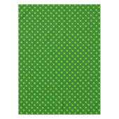 Grünes Musterdesign mit dunkelgrünen Tupfen Tischdecke (Vorderseite)