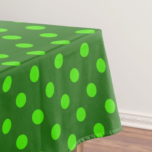 Grünes Musterdesign mit dunkelgrünen Tupfen Tischdecke