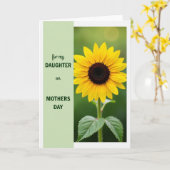 Grünes Muttertags-Grußkarte Karte (Gelbe Blume)