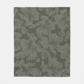 Grünes, nahtloses Muster im Hintergrund Fleecedecke (Vorderseite)